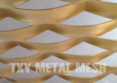 Gold anodized aluminum mesh 11